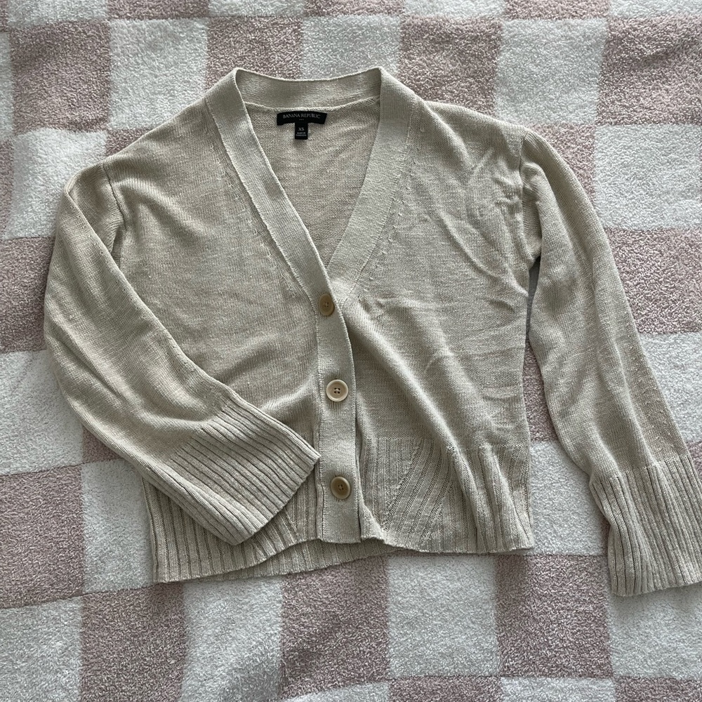Banana republic Cream cardigan